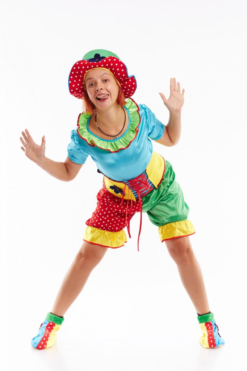 Масочка - Клоунесса «Жу-жу» карнавальный костюм для взрослых / фото №1031