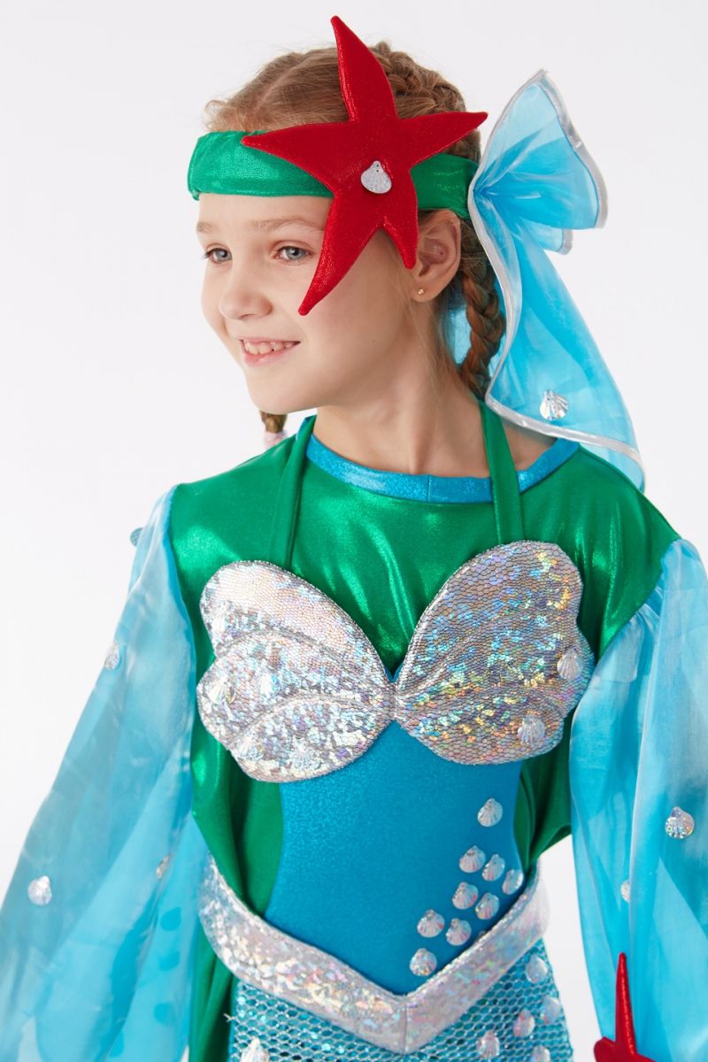 Масочка - Русалочка "Аріель" карнавальний костюм для дівчинки / фото №1044