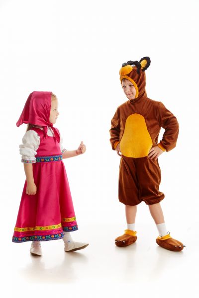 Маша «Маша и медведь» карнавальный костюм для девочки