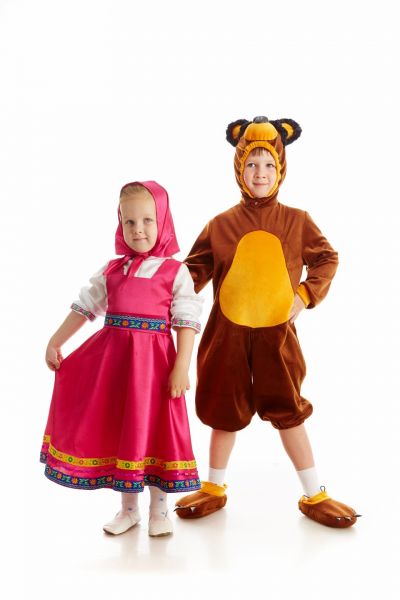 Маша «Маша и медведь» карнавальный костюм для девочки