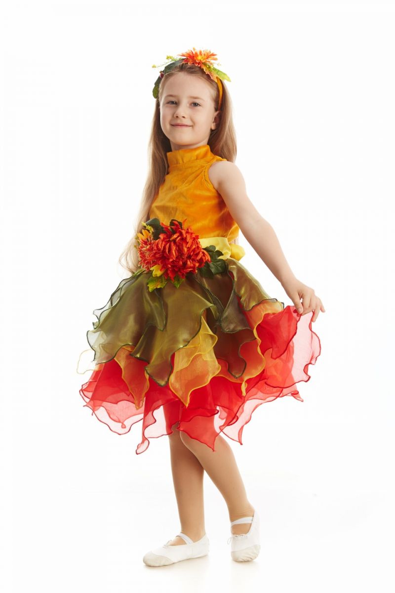 Масочка - «Осінь урожайна» карнавальний костюм для дівчинки / фото №1120