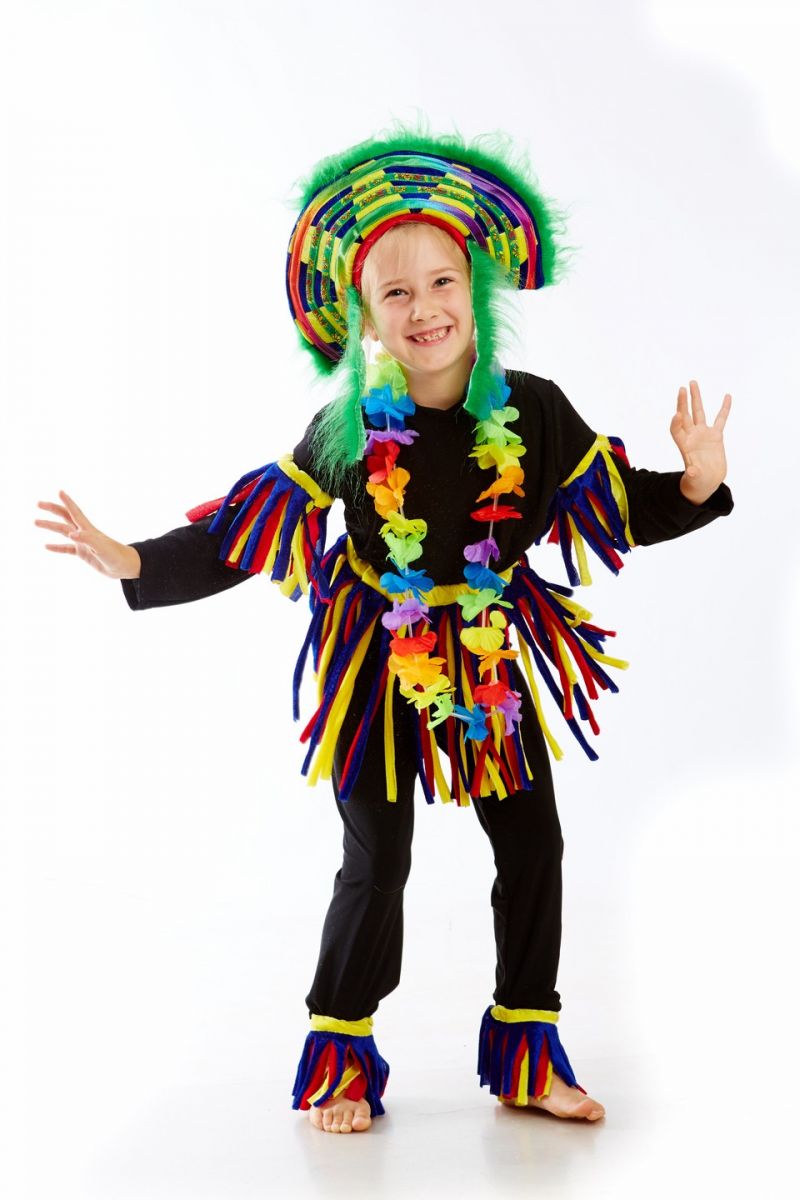 Масочка - «Папуасик» карнавальный костюм для детей / фото №1145