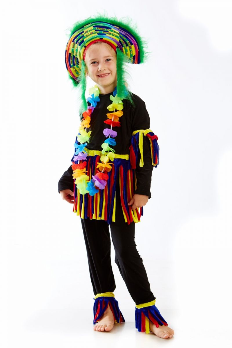 Масочка - «Папуасик» карнавальний костюм для дітей / фото №1146