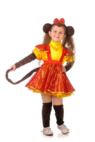 Мавпочка «Вогненна» карнавальний костюм для дівчинки