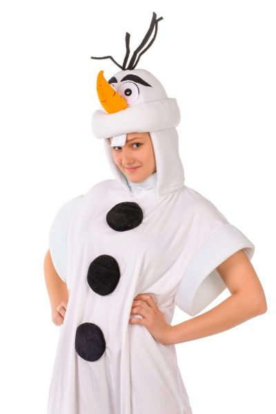 Снеговик «Холодное сердце» карнаваьный костюм для взрослых