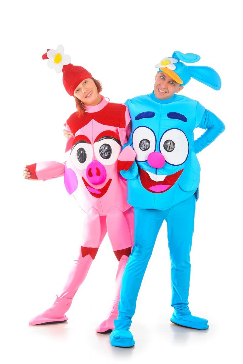 Масочка - «Смішарик Крош» карнавальний костюм для дорослих / фото №1222