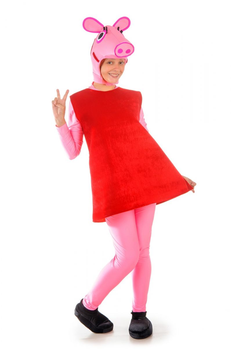 Масочка - «Свинка Пеппа» карнавальный костюм для взрослых / фото №1227