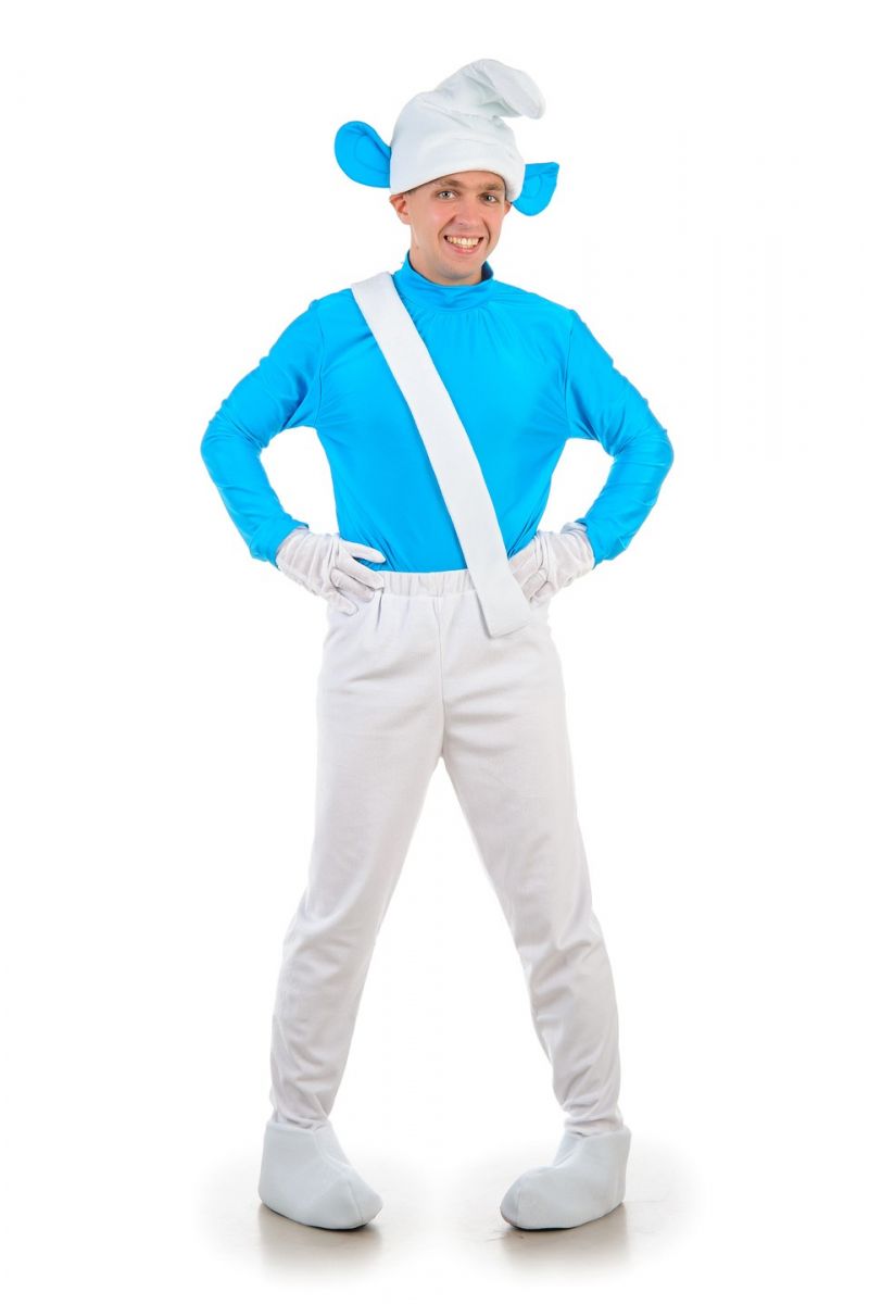 Масочка - «Смурфік» карнавальний костюм для дорослих / фото №1233