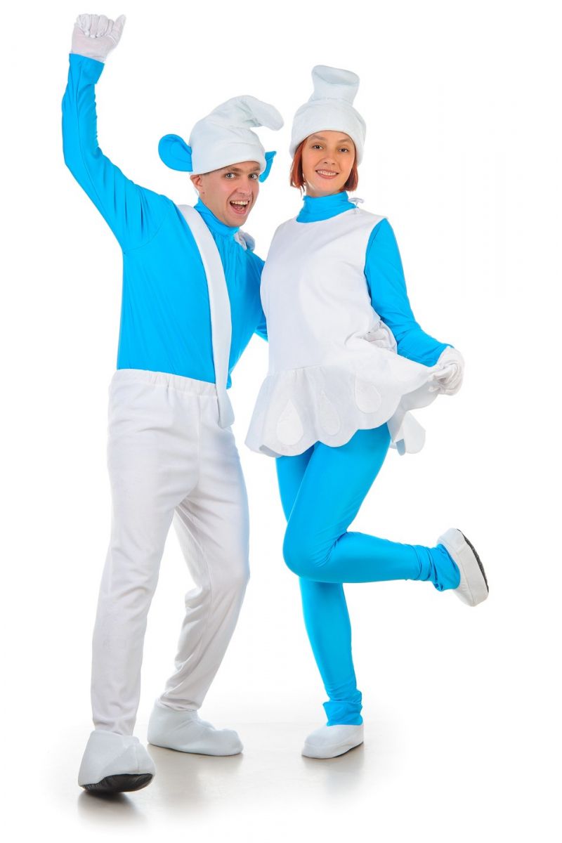 Масочка - «Смурфик» карнавальный костюм для взрослых / фото №1234