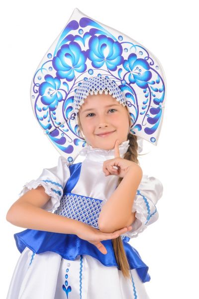 Русский народный костюм «Гжель» девочка