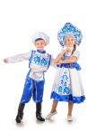 Русский народный костюм «Гжель» девочка - 1252