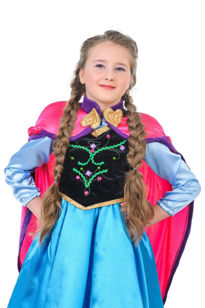 Масочка - Анна «Холодне серце» карнавальний костюм для дівчинки / фото №1277