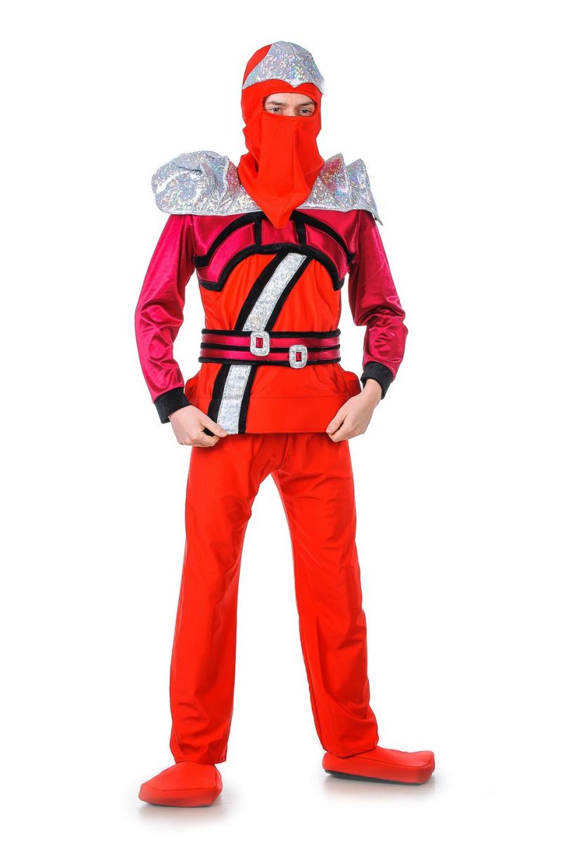 Масочка - «Ніндзяго червоний» карнавальний костюм для дорослих / фото №1297