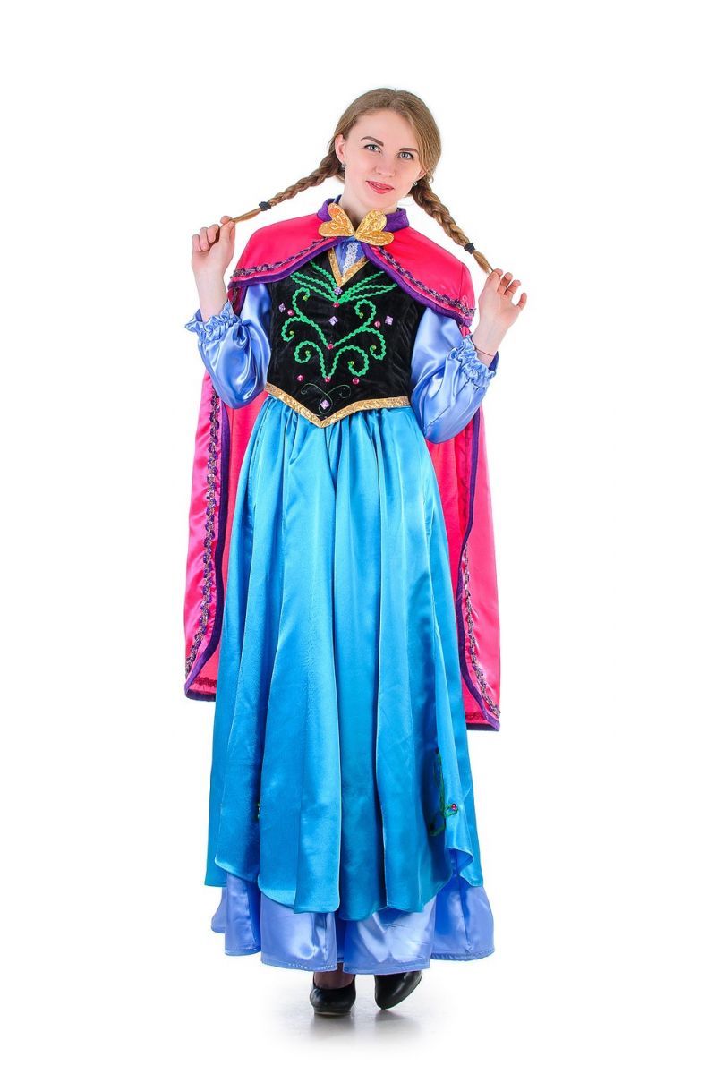 Анна «Холодное сердце» взрослый карнавальный костюм