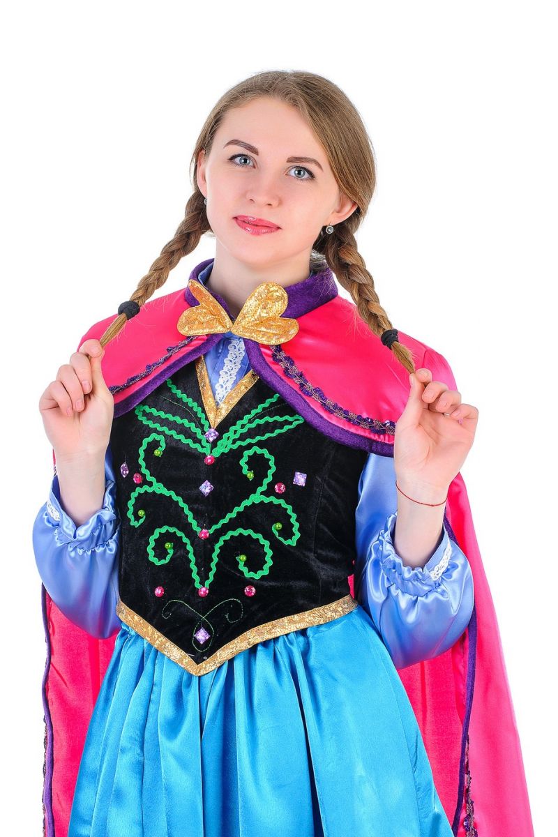 Масочка - Анна «Холодное сердце» карнавальный костюм для взрослых / фото №1321