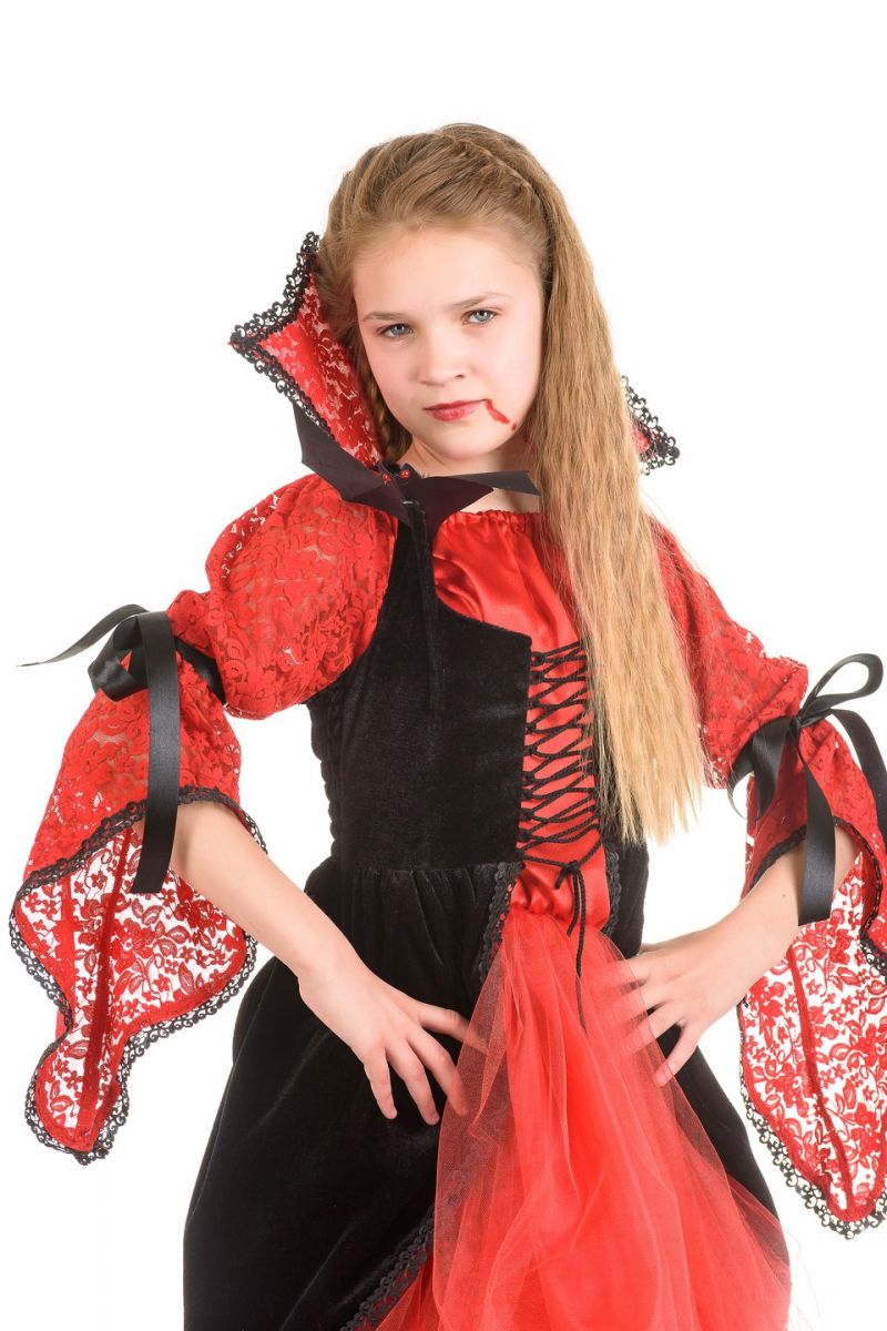 Масочка - «Вампіреса» карнавальний костюм для дівчинки / фото №1343