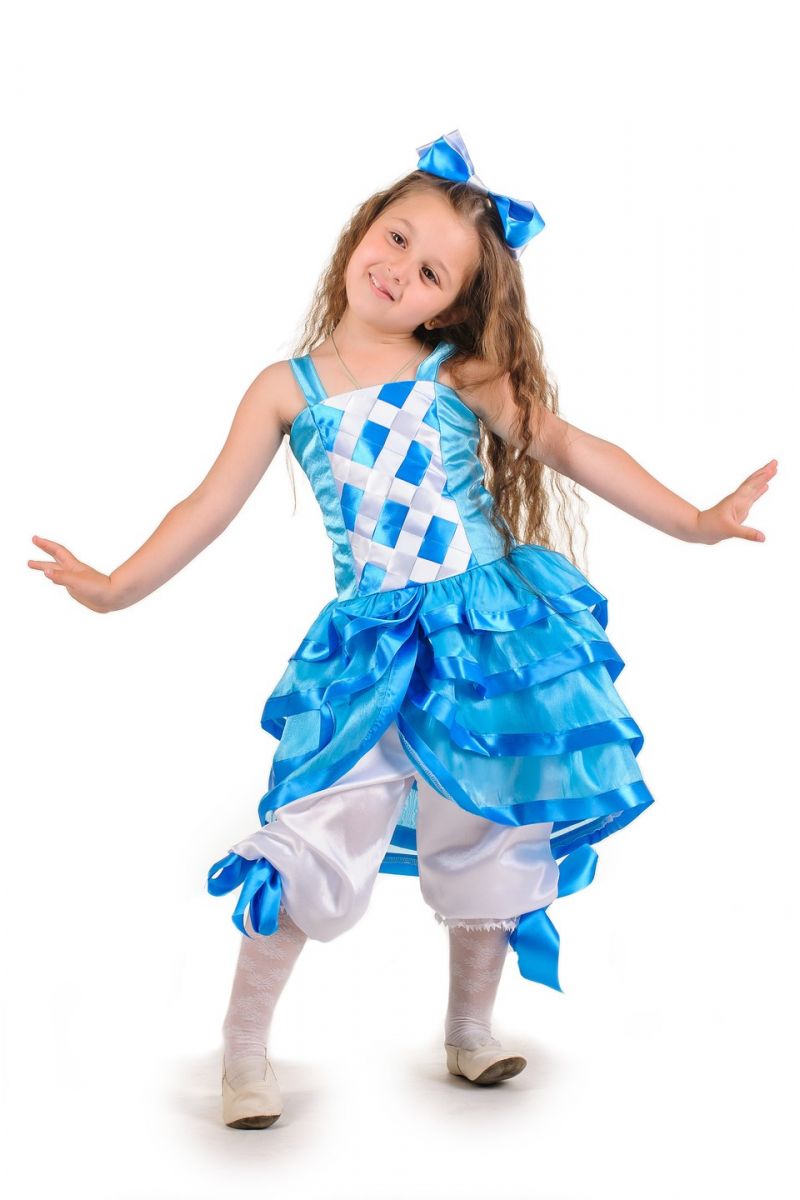 Масочка - «Мальвіна блакитна» карнавальний костюм для дівчинки / фото №136