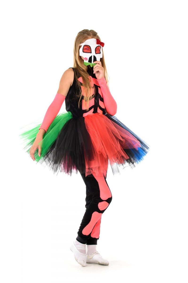 Масочка - «Принцесса скелетов» карнавальный костюм для девочки / фото №1360
