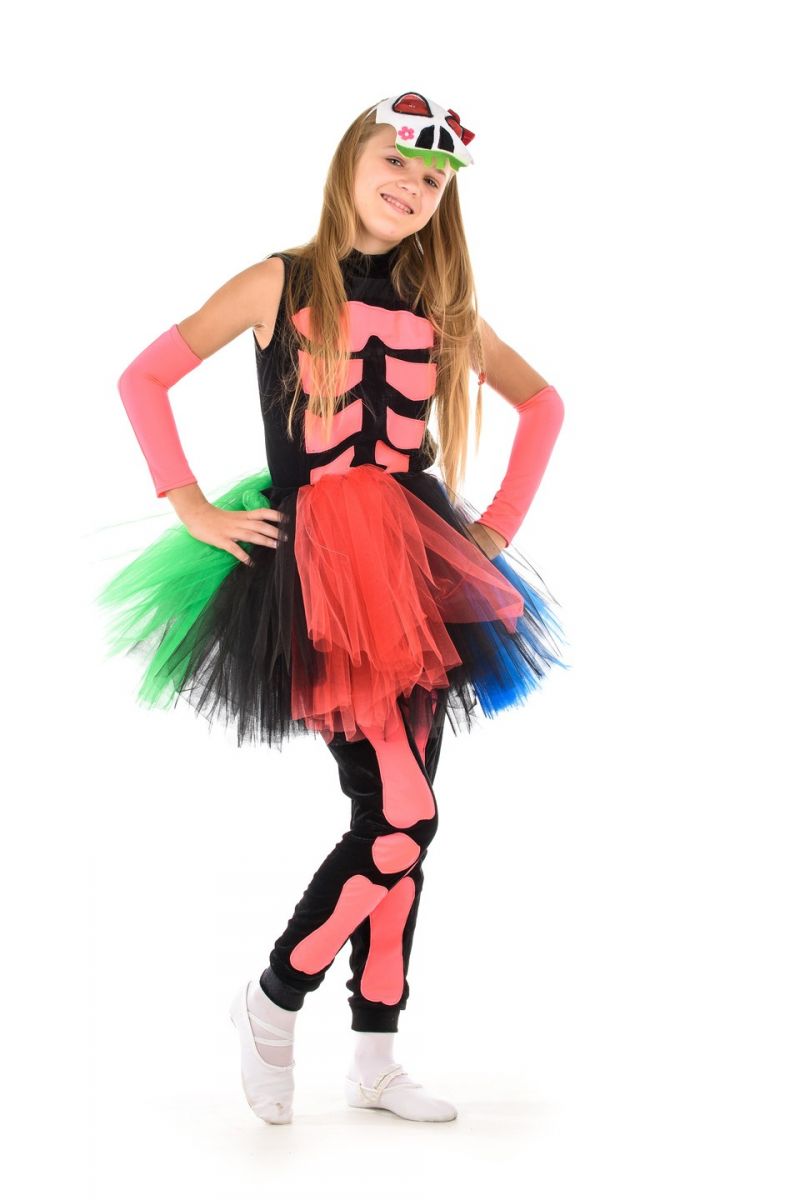 Масочка - «Принцеса скелетів» карнавальний костюм для дівчинки / фото №1362