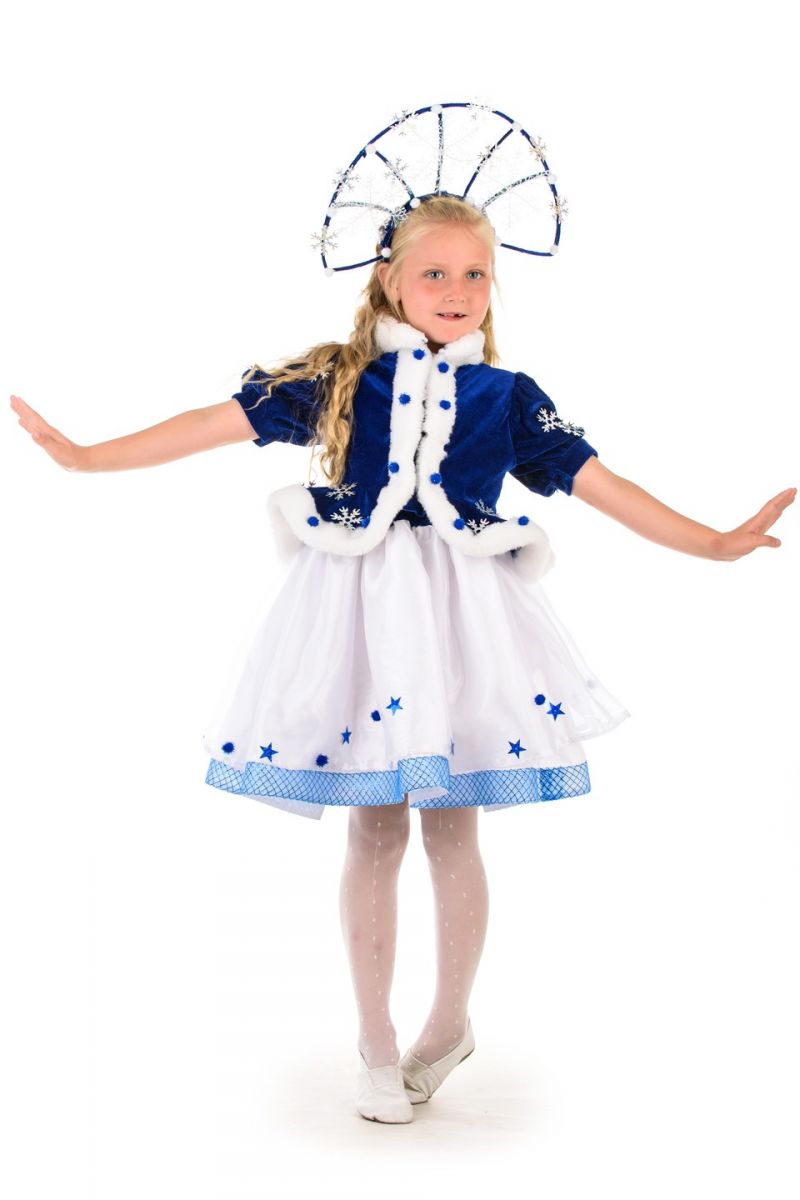 Масочка - Снігуронька «Морозко» з кароною костюм для дівчинки / фото №1379