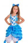 «Мальвіна блакитна» карнавальний костюм для дівчинки - 138