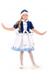 Снегурочка «Морозко» в шапочке карнавальный костюм для девочки - 1382