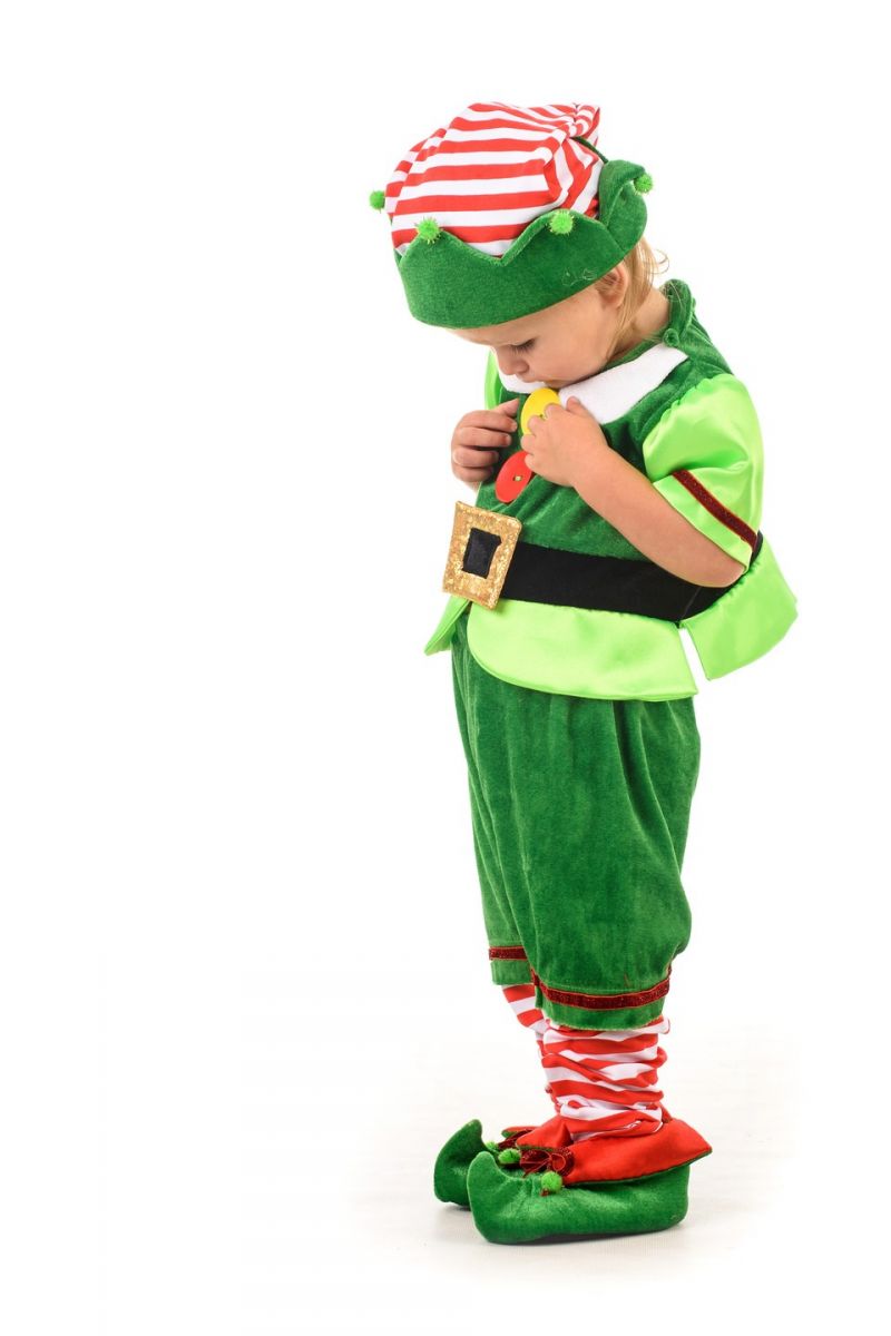 Масочка - «Эльф новогодний» карнавальный костюм для мальчика / фото №1409