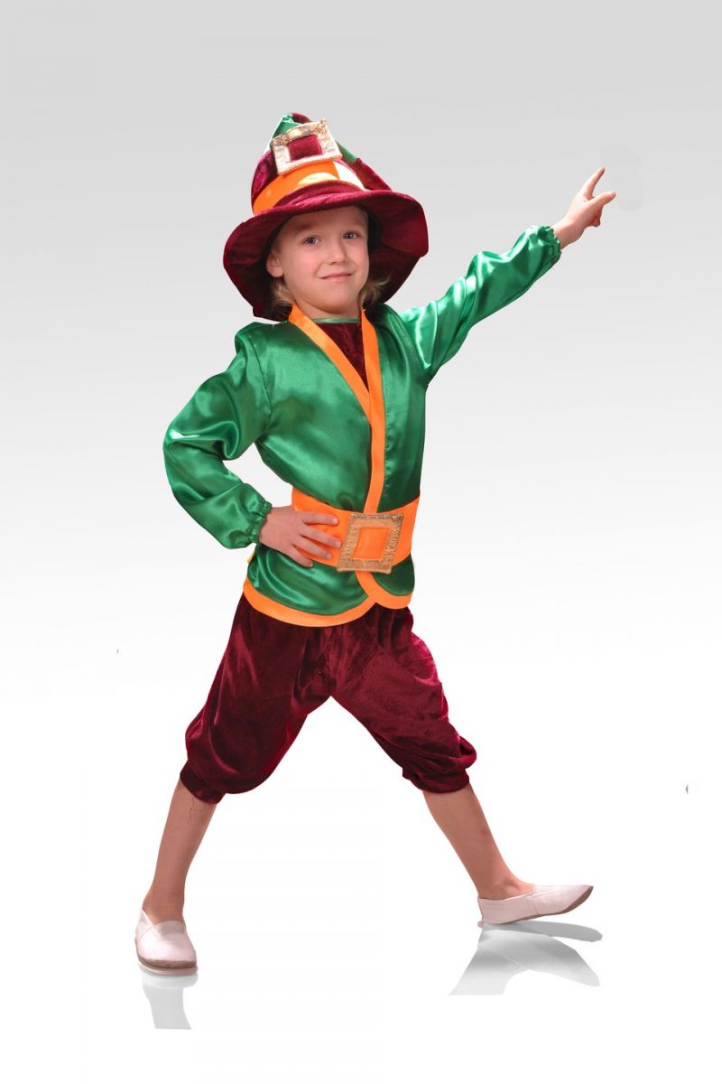 «Гномик бордовый» карнавальный костюм для мальчика
