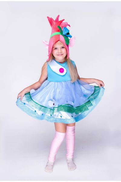 Трояндочка «Троллі» карнавальний костюм для дівчинки
