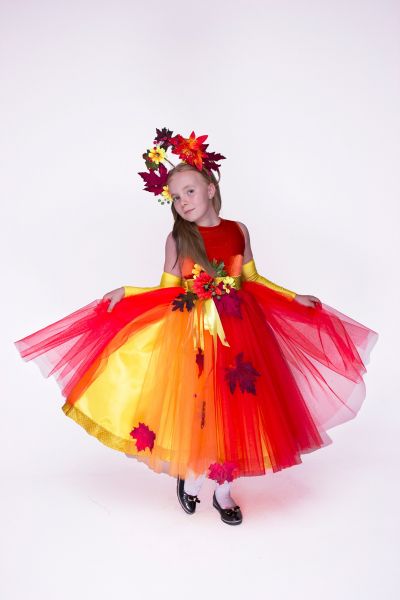 «Осіння фантазія» карнавальний костюм для дівчинки