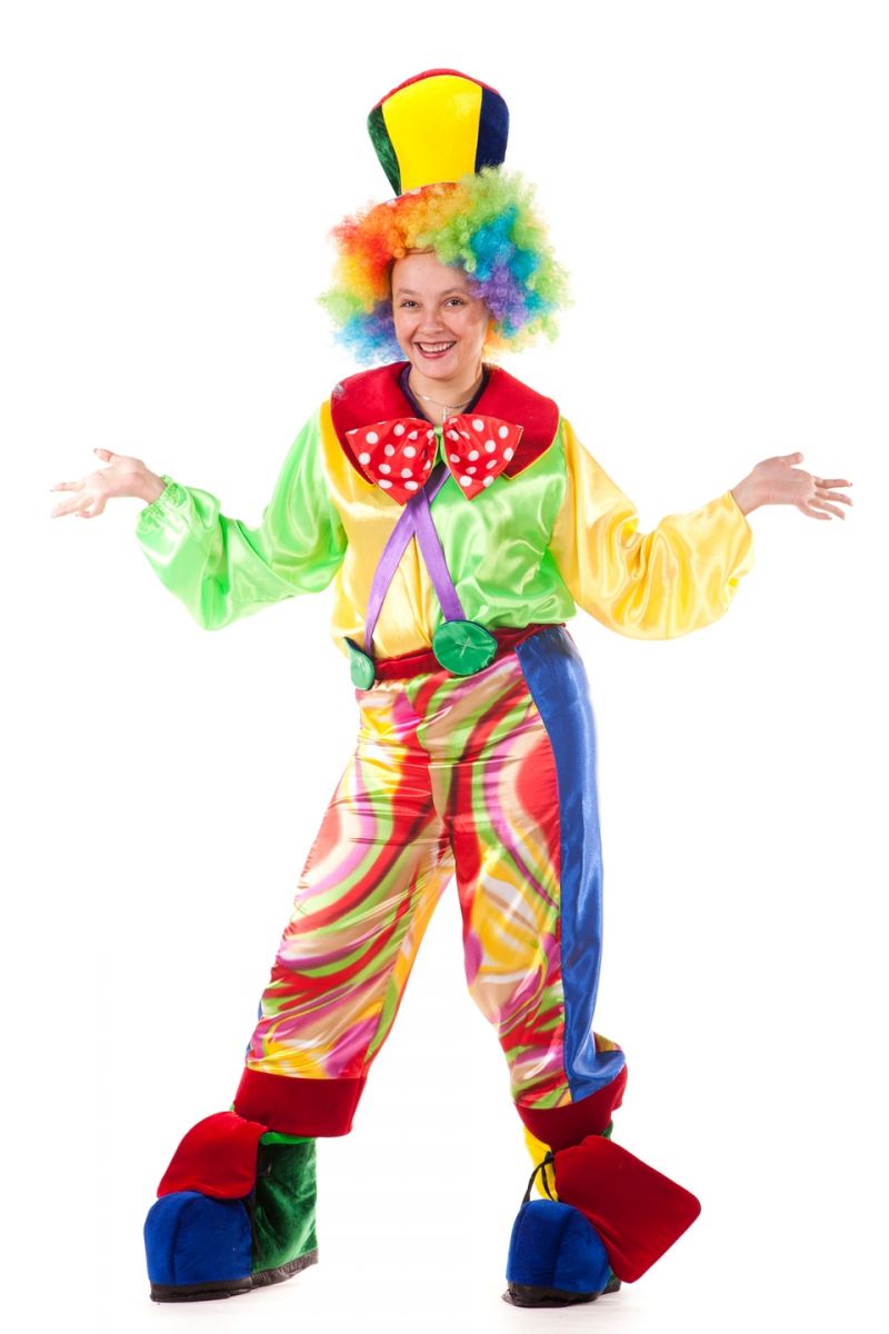 Масочка - «Клоун» карнавальный костюм для взрослых / фото №1540