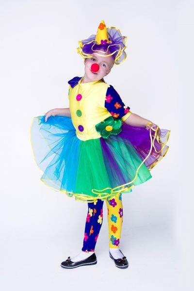 «Клоунесса Інесса» карнавальний костюм для дівчинки
