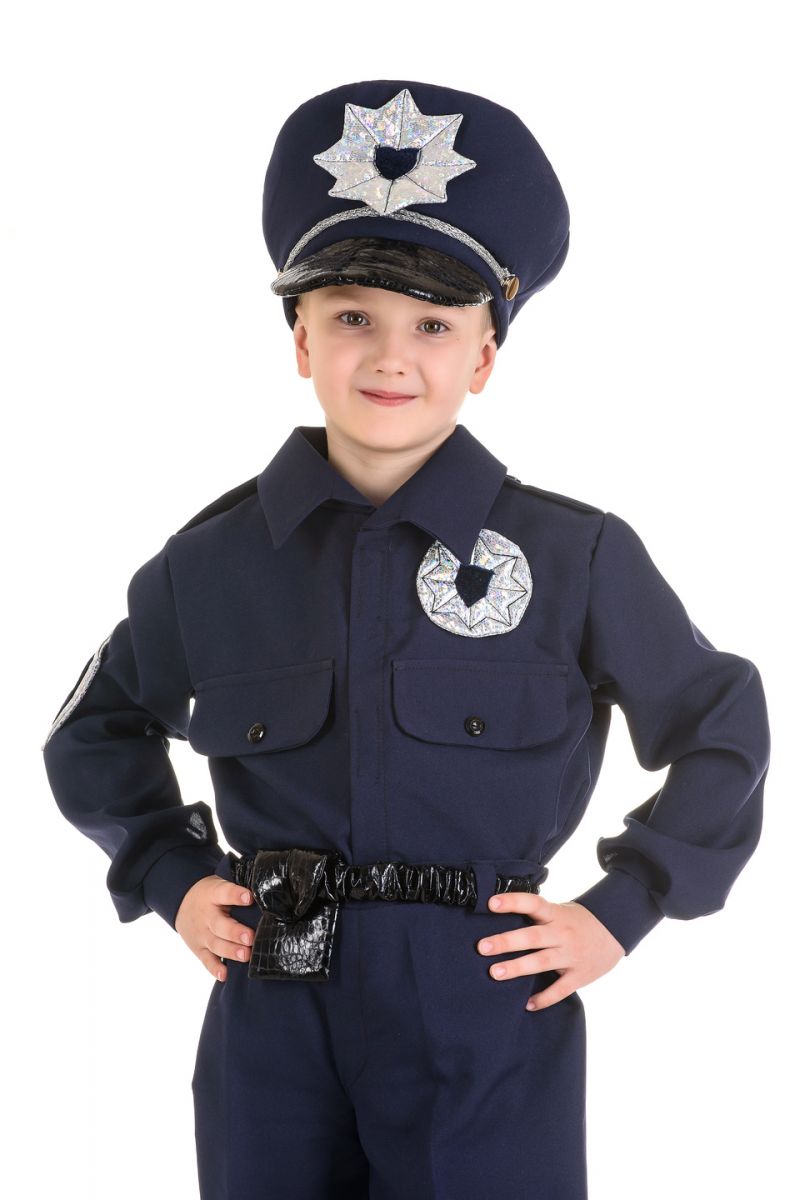 Масочка - «Полицейский» карнавальный костюм для мальчика / фото №1547