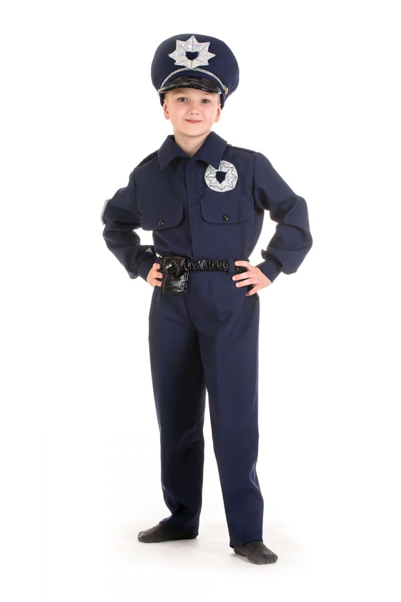 Масочка - «Полицейский» карнавальный костюм для мальчика / фото №1548