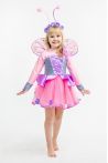 Бабочка «Розовая» карнавальный костюм для девочки - 1616
