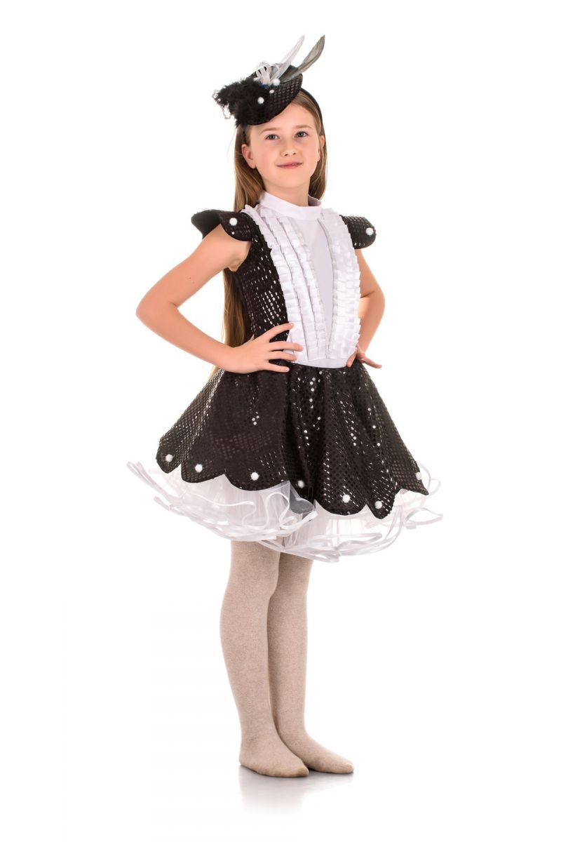 Масочка - «Сорока-белобока» карнавальный костюм для девочки / фото №1645