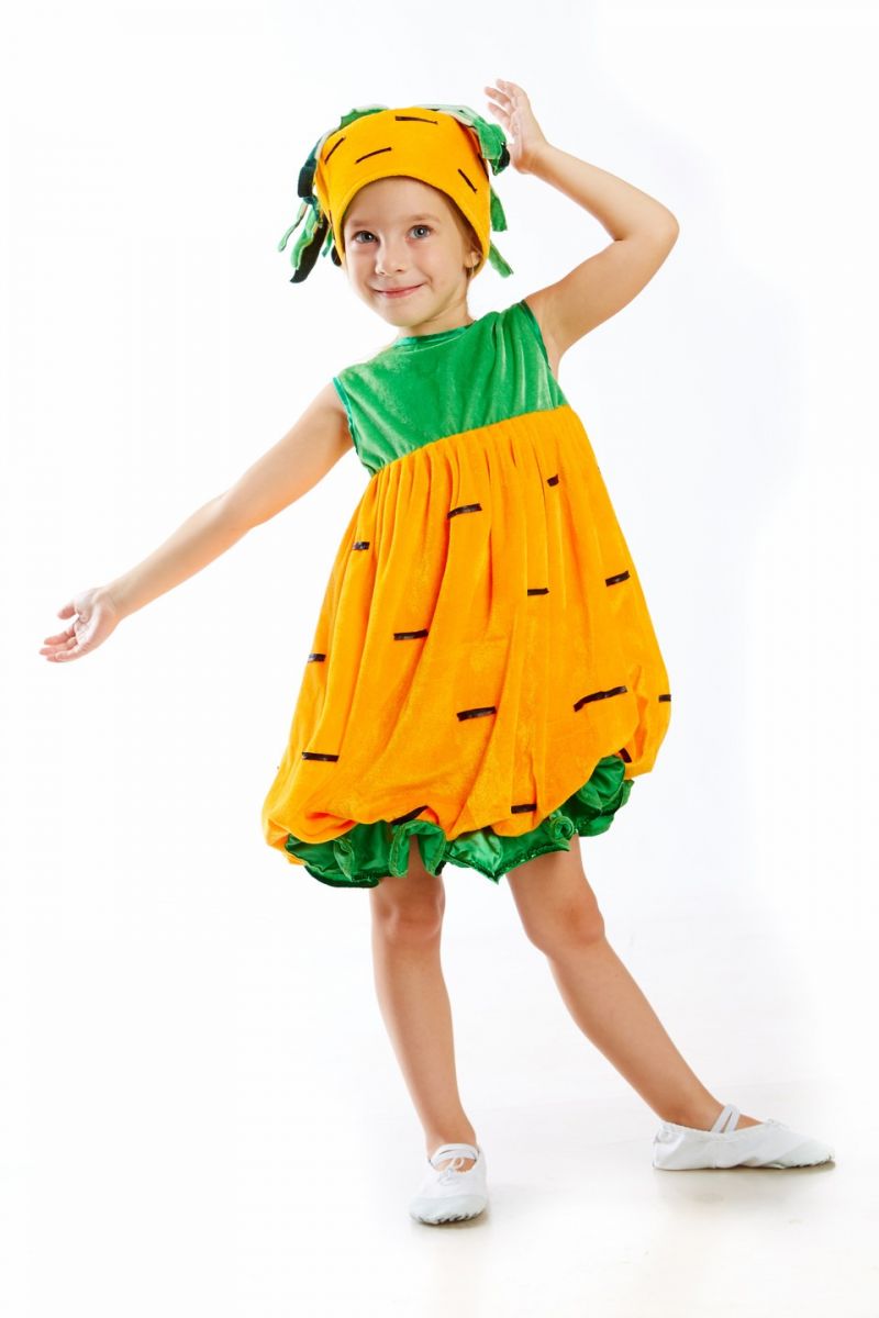 Масочка - «Морковка» карнавальный костюм для девочки / фото №183