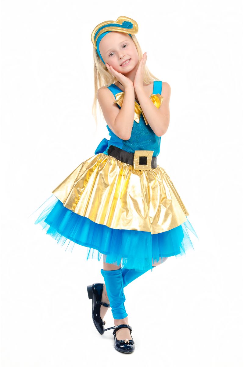 Масочка - Кукла LOL «Леди Голд Luxe» карнавальный костюм для девочки / фото №1841