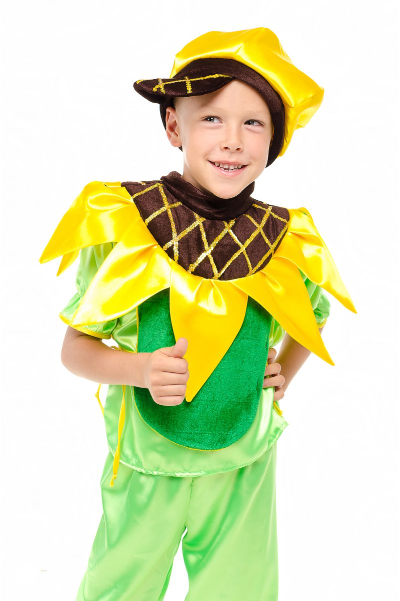 Масочка - Подсолнух «Солнечный» карнавальный костюм для мальчика / фото №1866