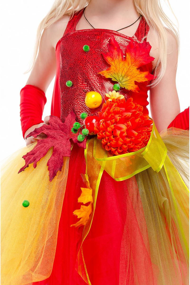 Масочка - Осінь «Чарівниця» карнавальний костюм для дівчинки / фото №1904