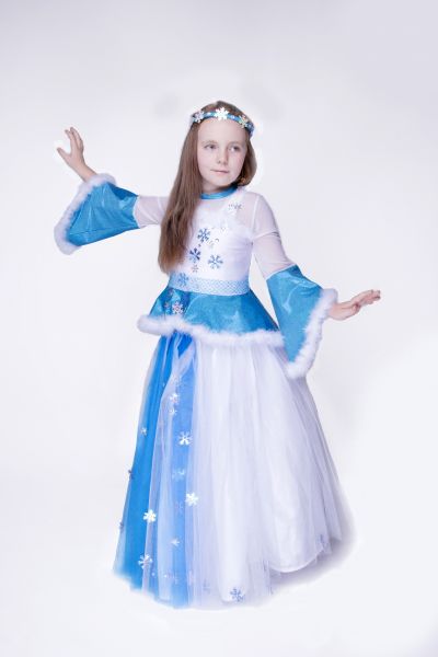 Сніжинка «Зимова канитель» карнавальний костюм для дівчинки