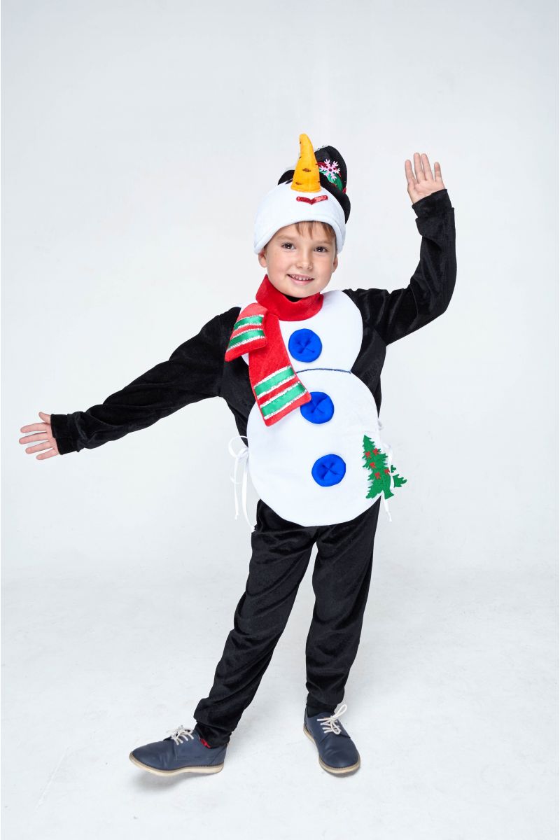 Масочка - «Снеговик» карнавальный костюм для мальчика / фото №1986