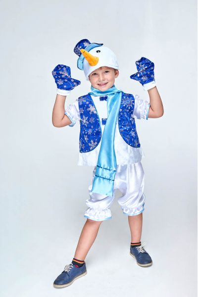 «Сніговик у жилеті» карнавальний костюм для хлопчика