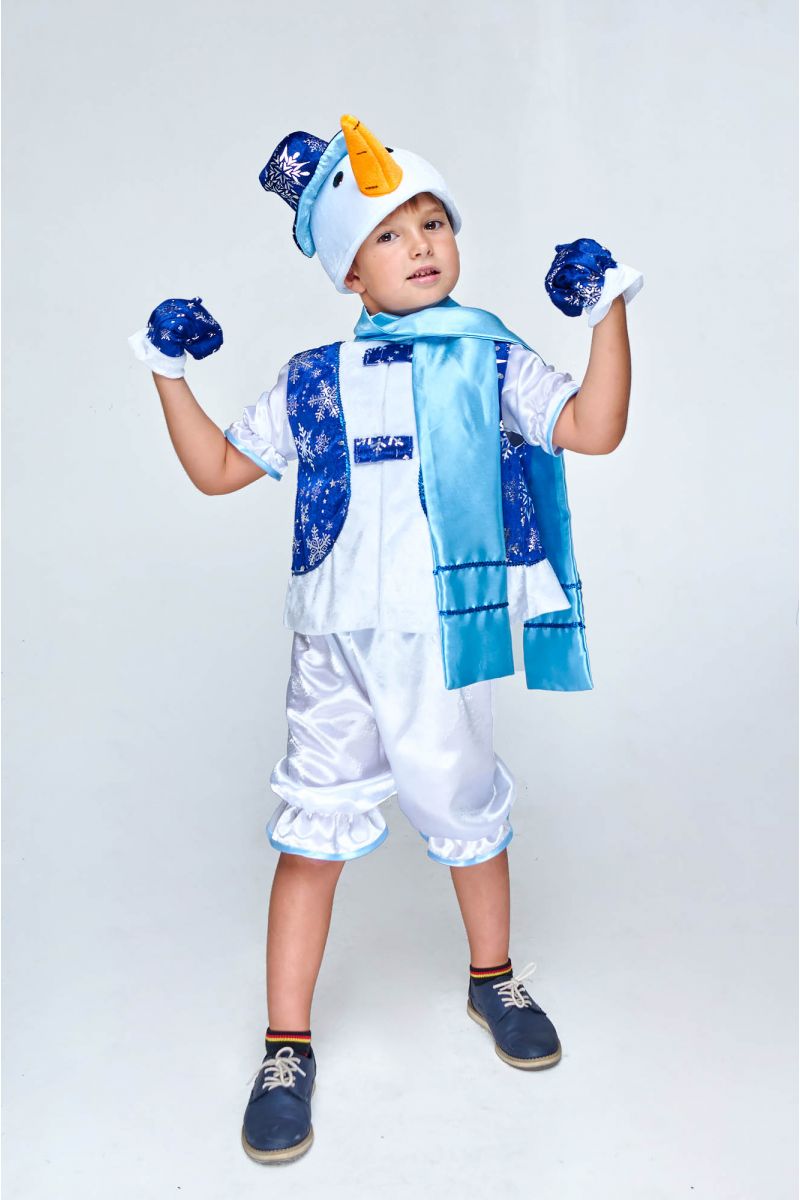 Масочка - «Сніговик у жилеті» карнавальний костюм для хлопчика / фото №1992