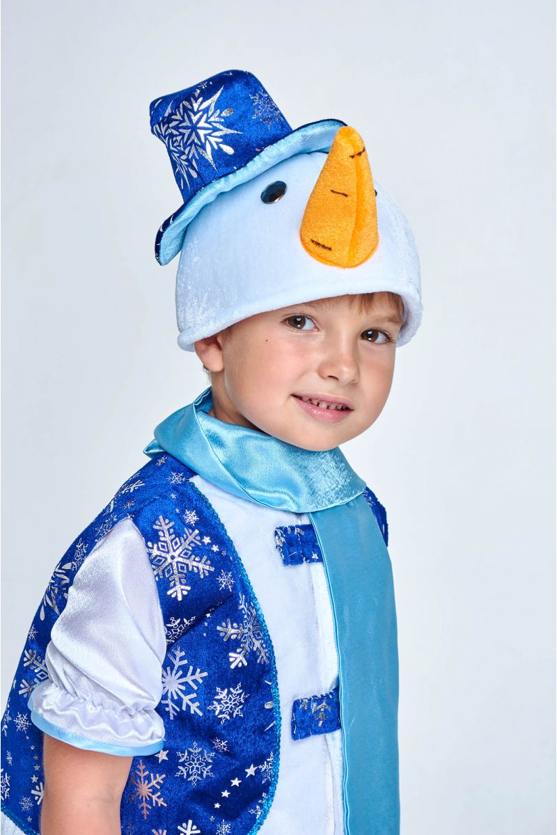 Масочка - «Сніговик у жилеті» карнавальний костюм для хлопчика / фото №1994