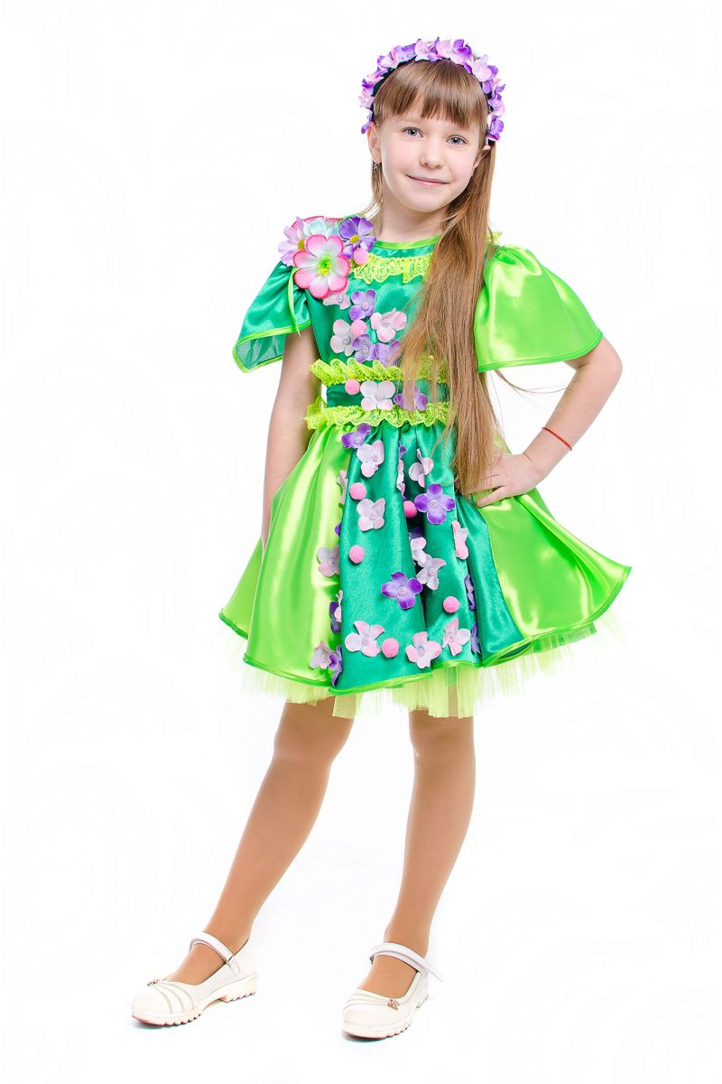 Масочка - Весна «Цвет вишни» карнавальный костюм для девочки / фото №2151