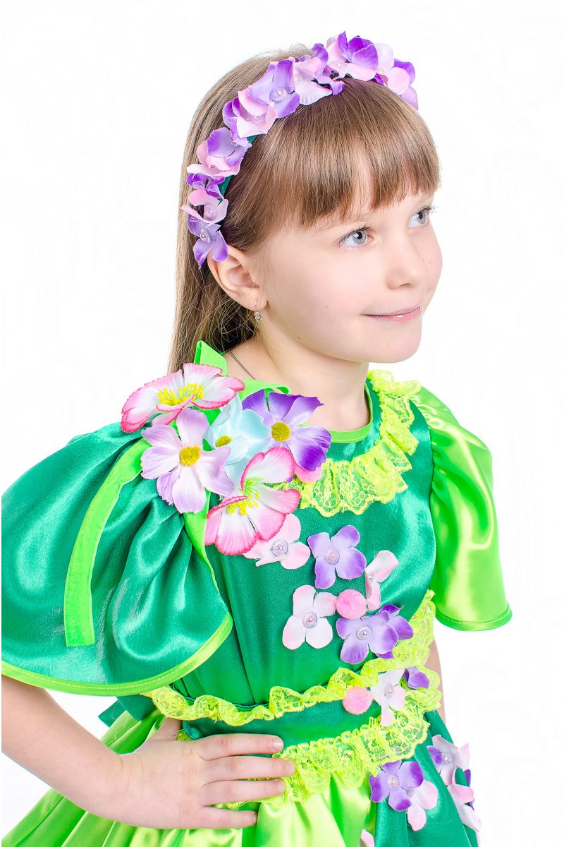 Масочка - Весна «Цвет вишни» карнавальный костюм для девочки / фото №2155