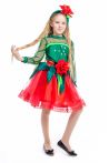 «Розочка красная» карнавальный костюм для девочки - 2170