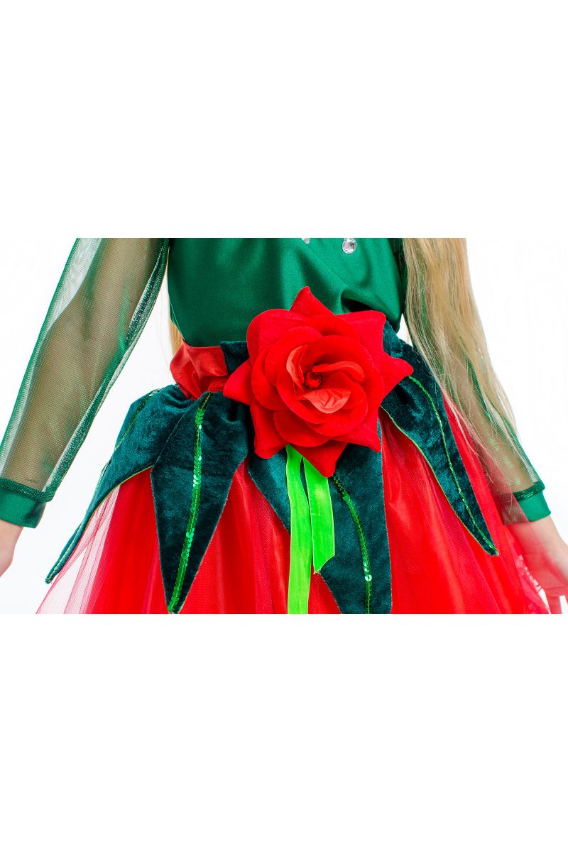 Масочка - «Розочка красная» карнавальный костюм для девочки / фото №2173