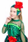 «Розочка красная» карнавальный костюм для девочки - 2174